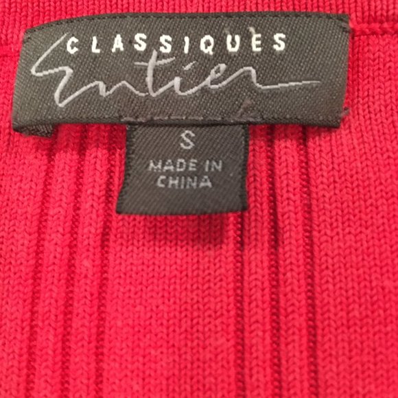 Classiques Entier Red Ribbed Twin Set size S - Picture 13 of 13